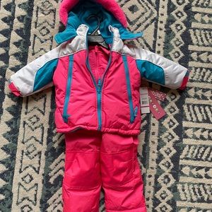 Wippette Knockout Pink Puffer Coat & Snow Bib